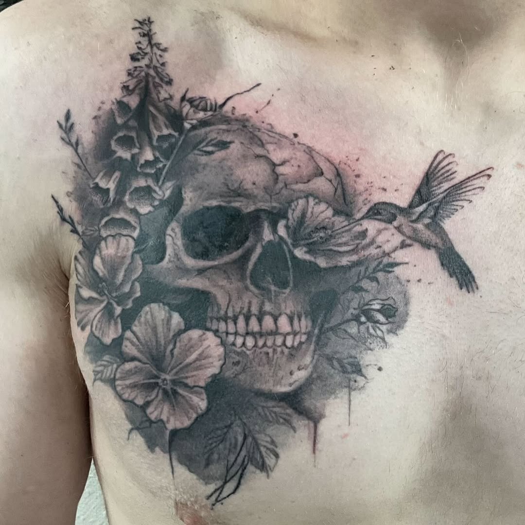 Tattoo by @tha_hot_dawg — realism, black_and_grey