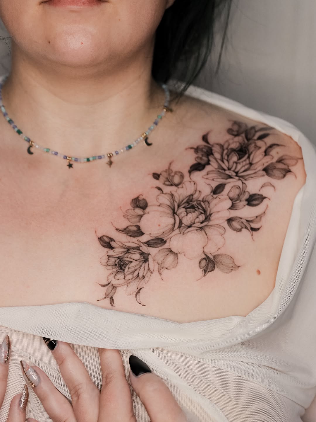 Tattoo by @merry_tattoo — fine_line, black_and_grey