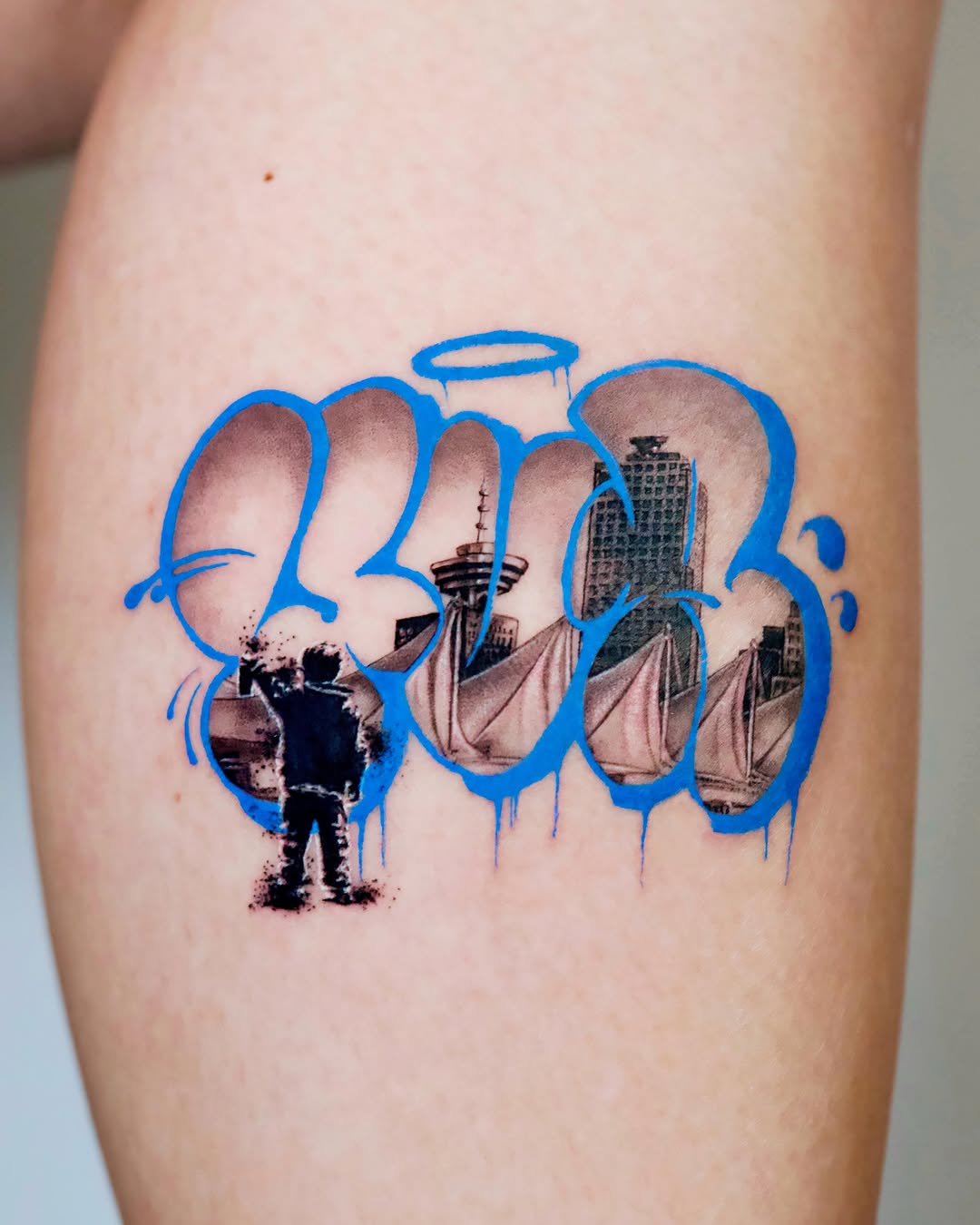 Tattoo by @tattooist_yeye — black_and_grey, lettering_script