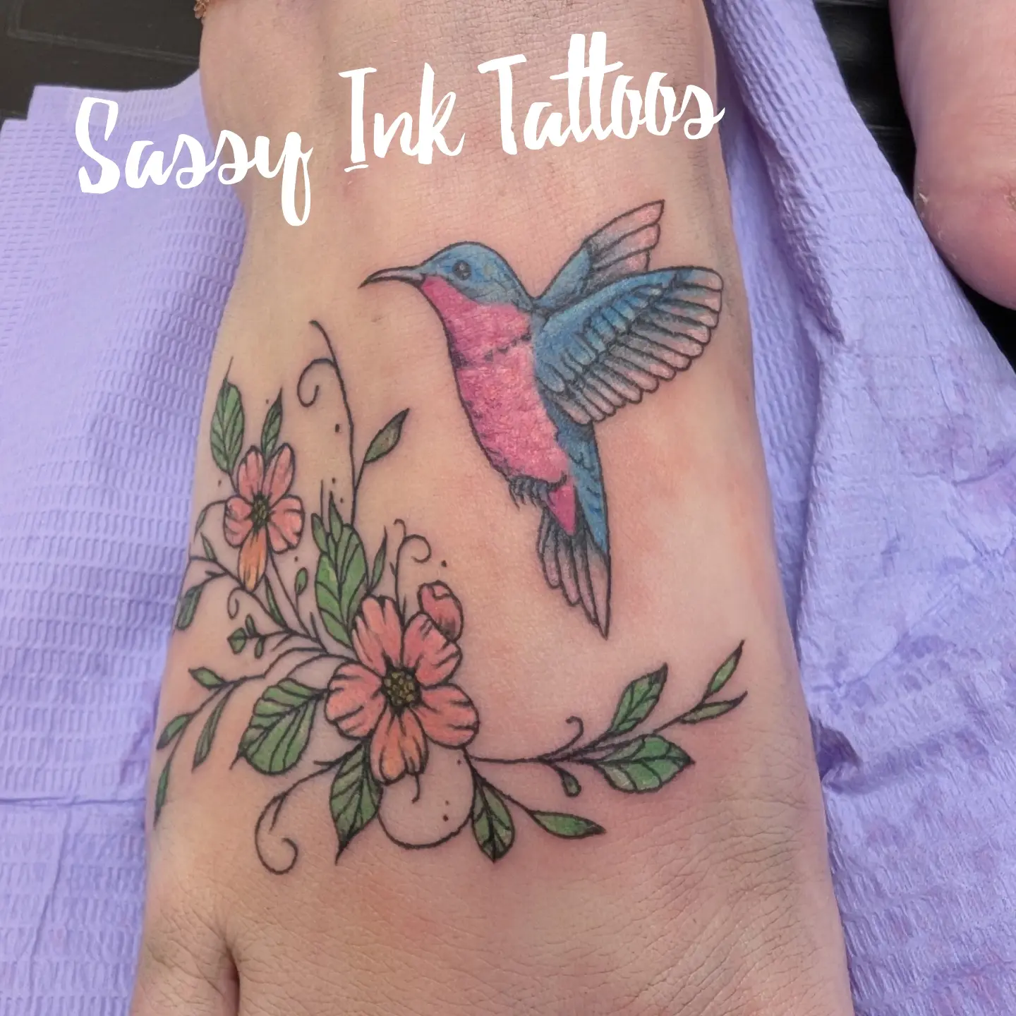 Tattoo by @sassyinktattoos — watercolor