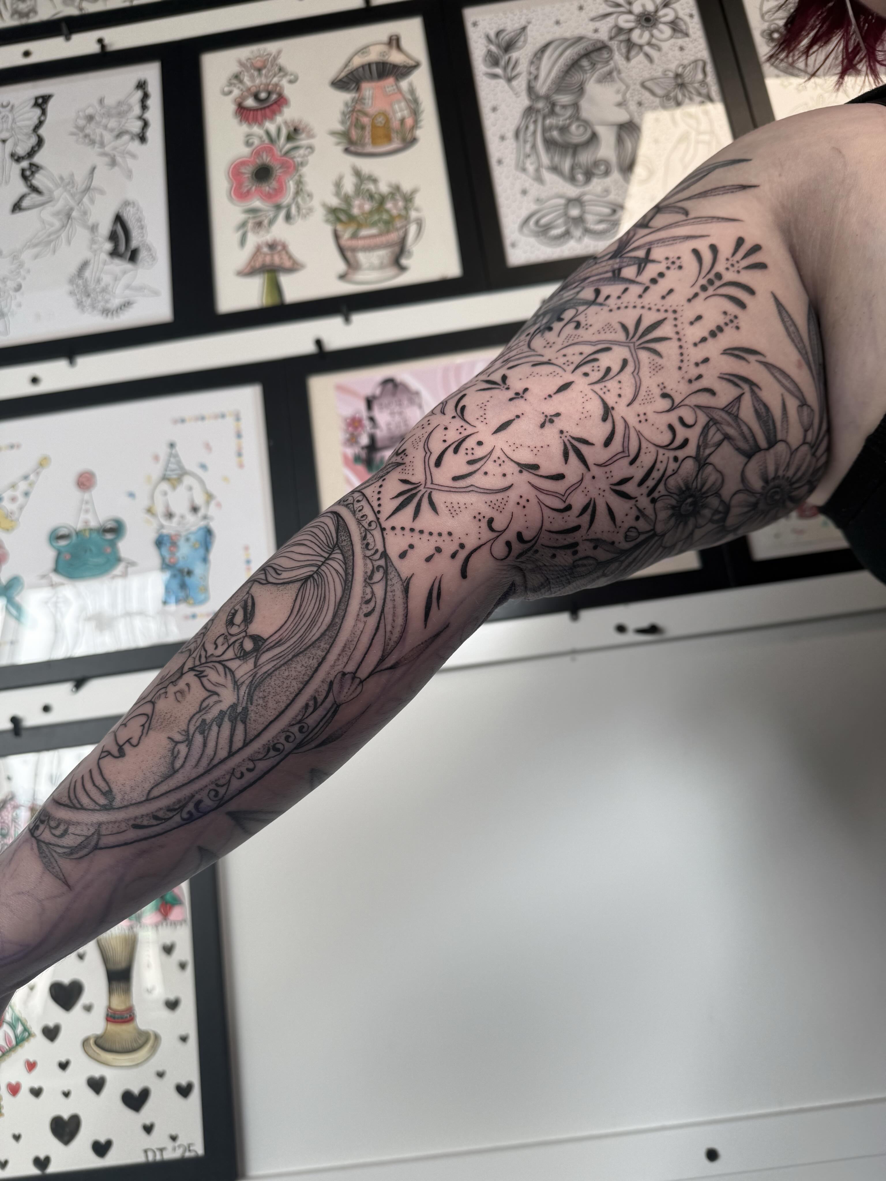 Tattoo by @inkedbydelaney — dotwork