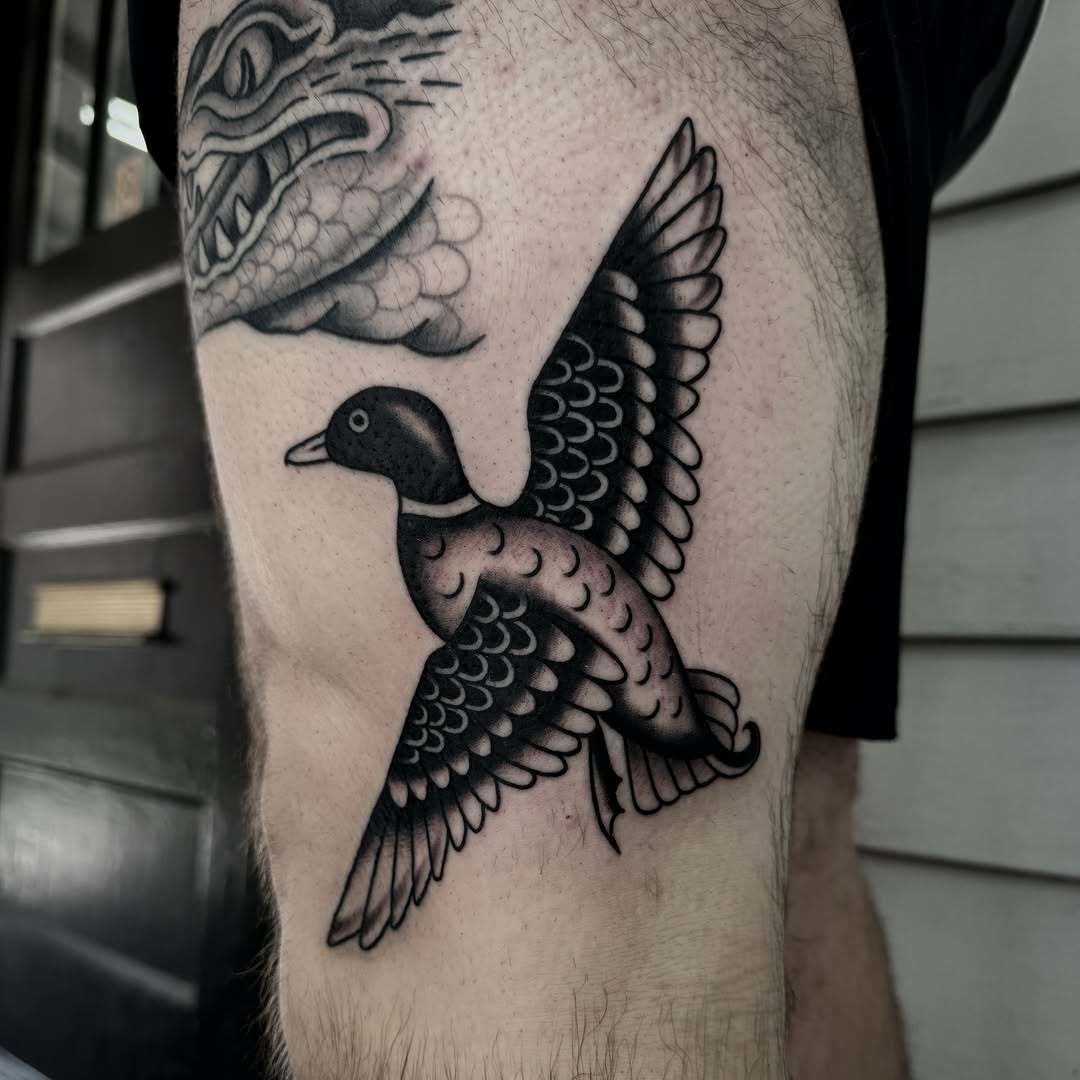 Tattoo by @danielmesenbtt β american_traditional, black_and_grey