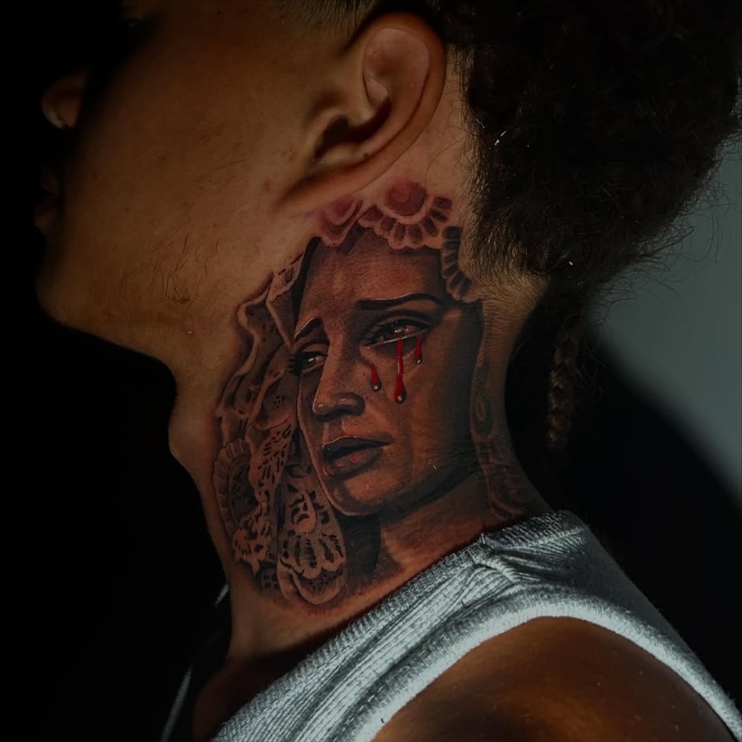 Tattoo by @acruz_707 — realism, black_and_grey