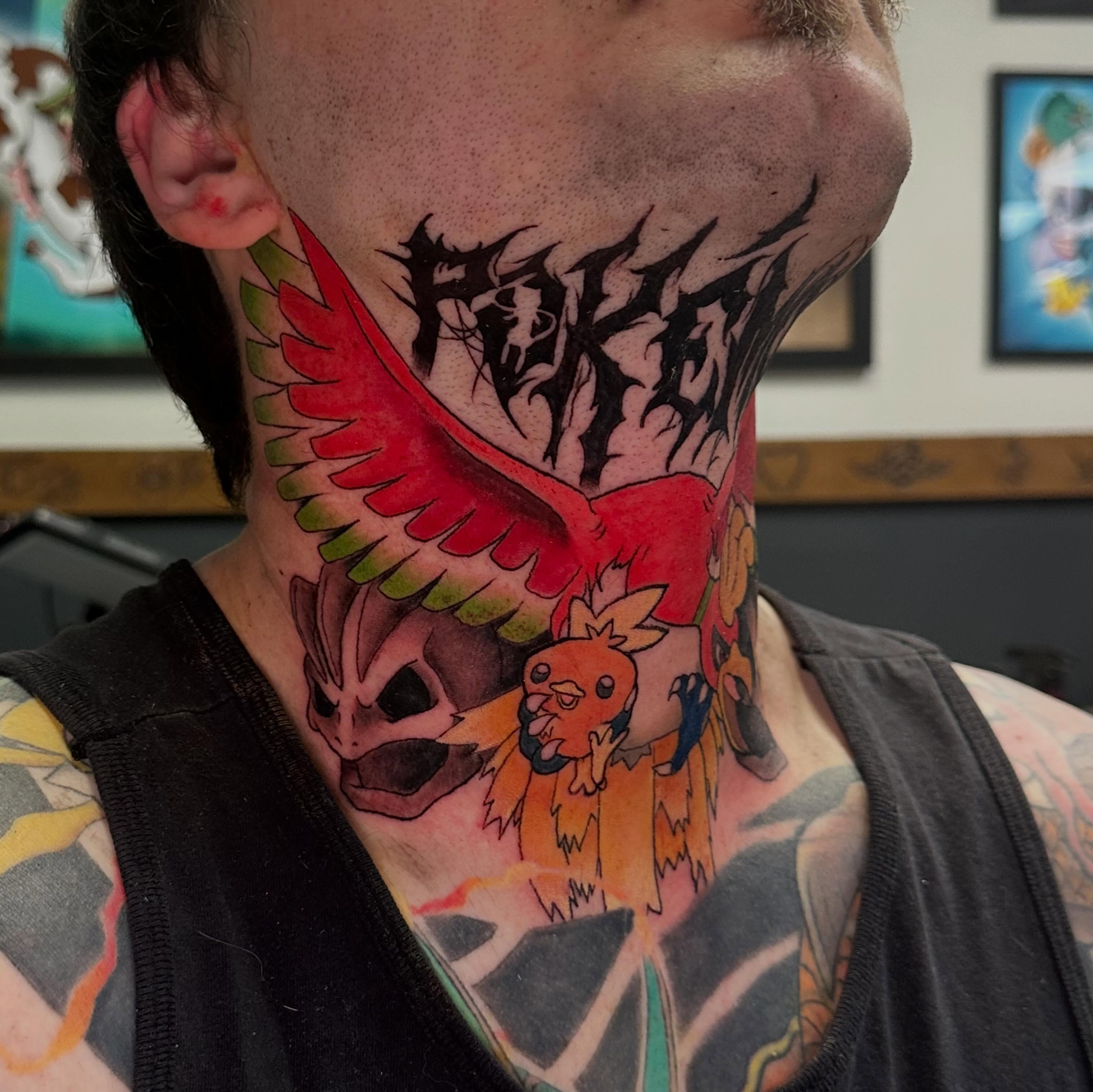 Tattoo by @inkbytink — dotwork, anime