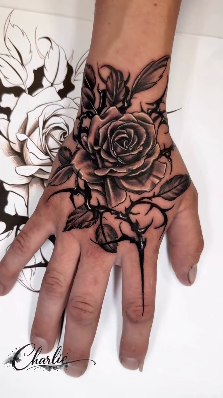 Tattoo by @charliesoto.entrepreneur — black_and_grey, realism