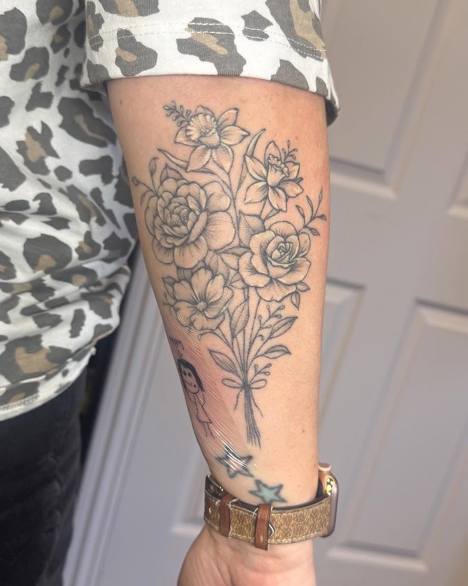 Tattoo by @beccasuetattoo — black_and_grey