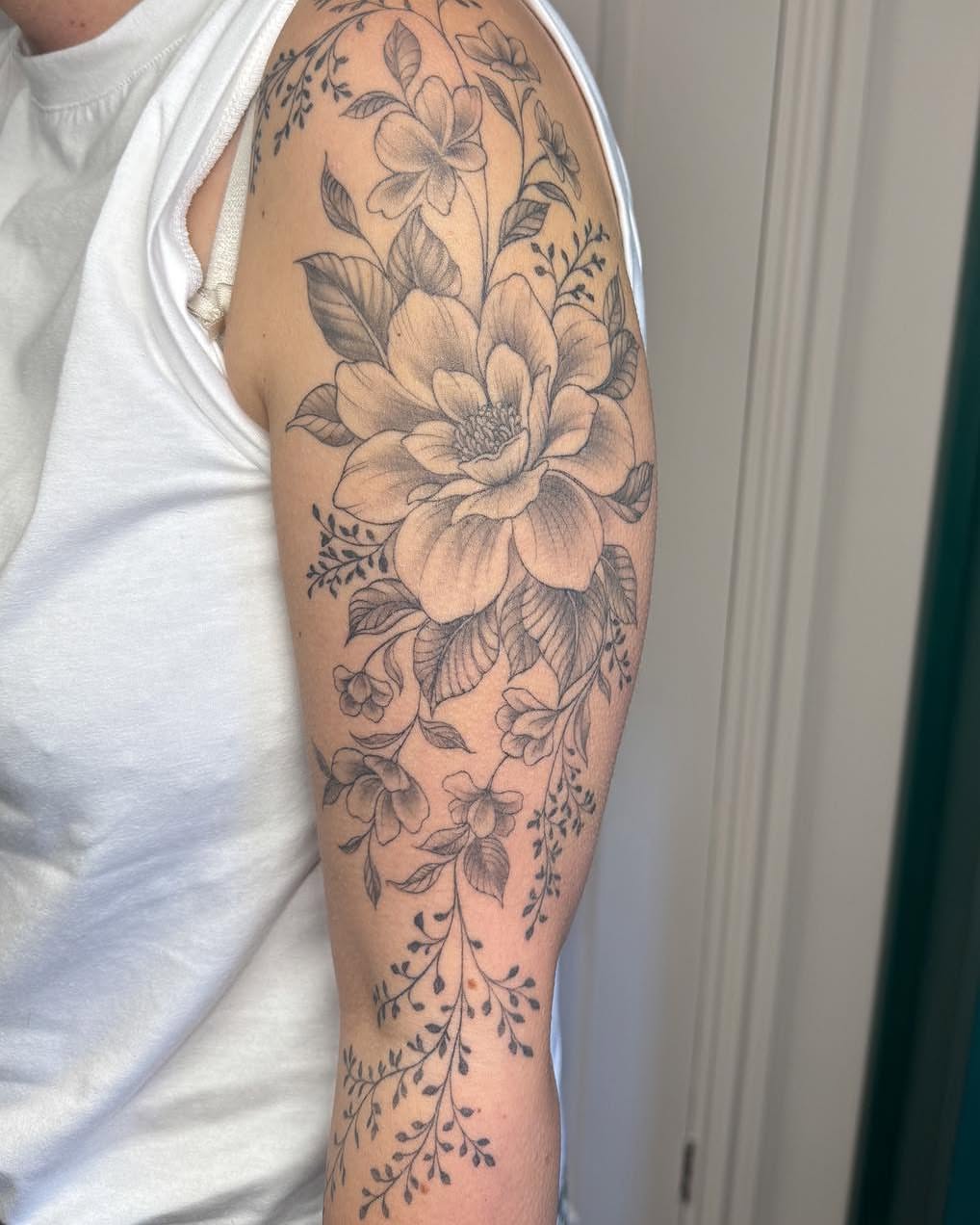 Tattoo by @beccasuetattoo — black_and_grey, realism