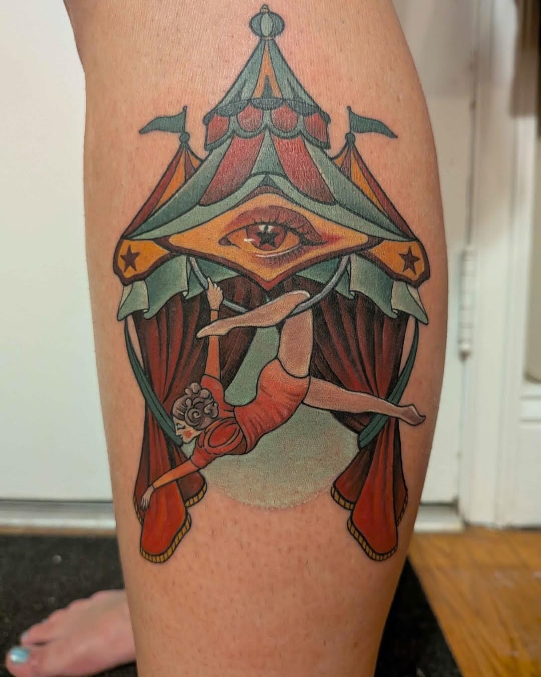 Tattoo by @tattoosbyhayven — illustrative, geometric