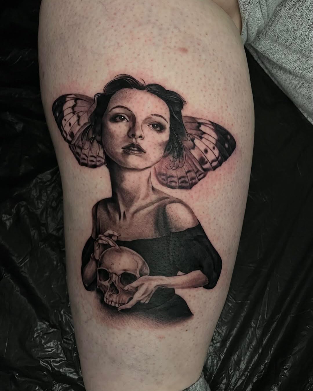 Tattoo by @tattoosbyhayven — realism, dark_realism