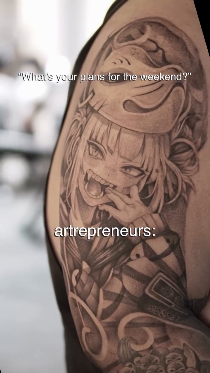 Anime character tattoo on arm anime tattoo on the upper arm by Arhem Quiambao