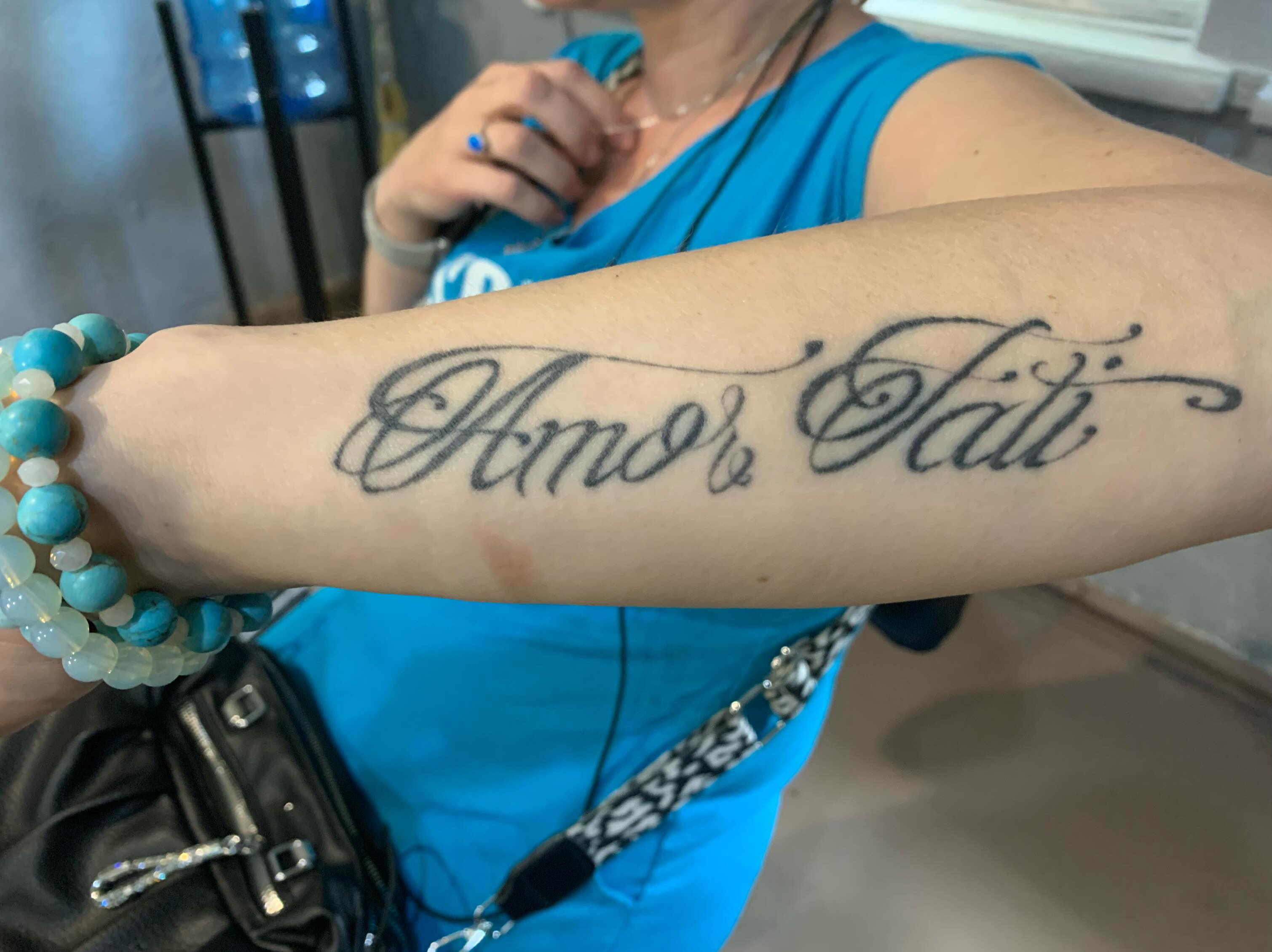 Tattoo by @_cats_and_tatts_ — lettering_script