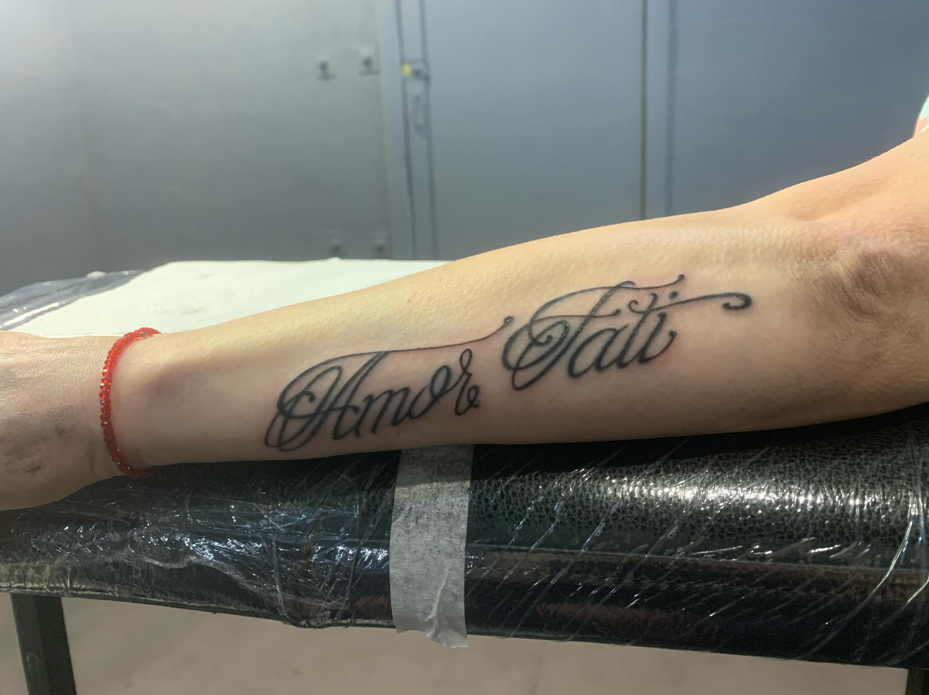 Tattoo by @_cats_and_tatts_ — lettering_script
