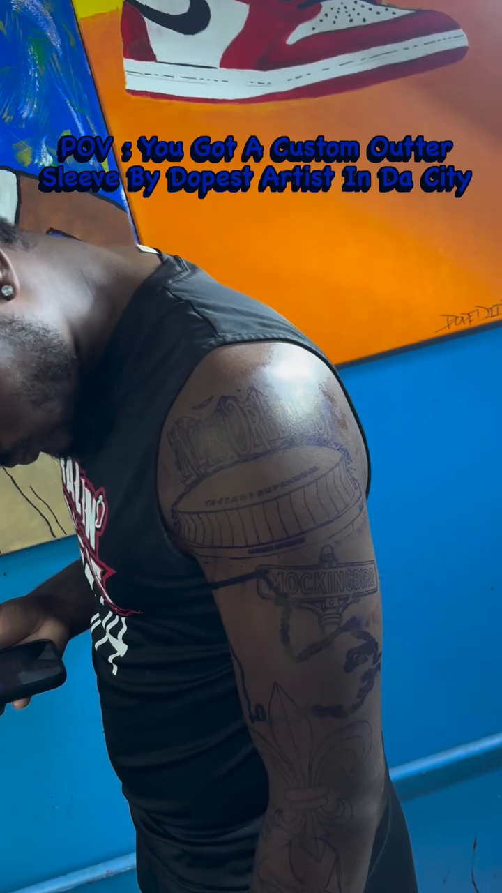 Portrait of a man realism tattoo by Dope