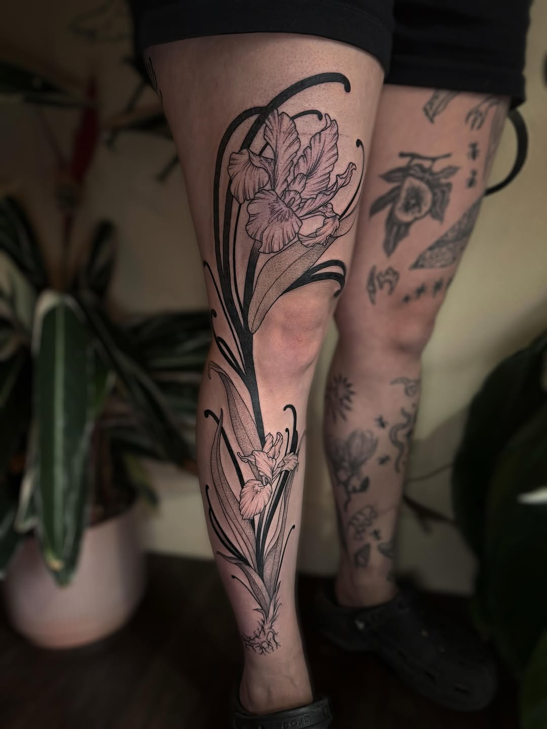Tattoo by @tattoowitchmal — black_and_grey, fine_line