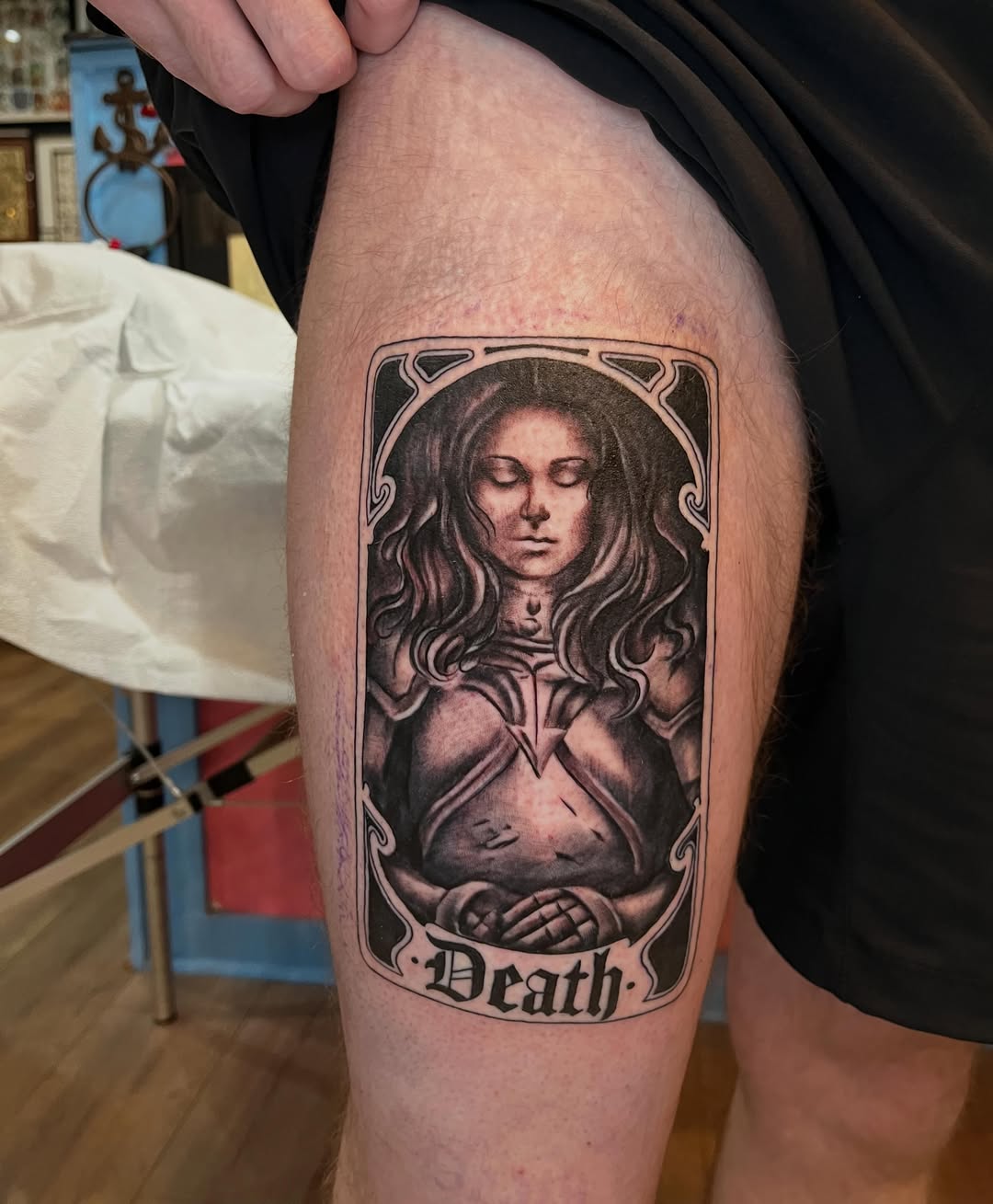 Tattoo by @jesse_fraser — black_and_grey, realism