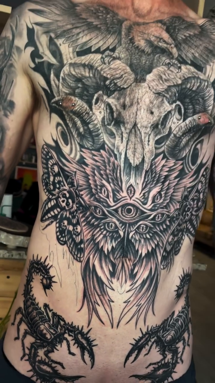 Tattoo by @devzdude — dark_realism, blackwork