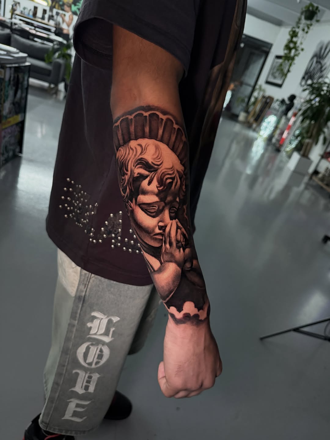 Tattoo by @gionastarace_tattoo — realism, black_and_grey