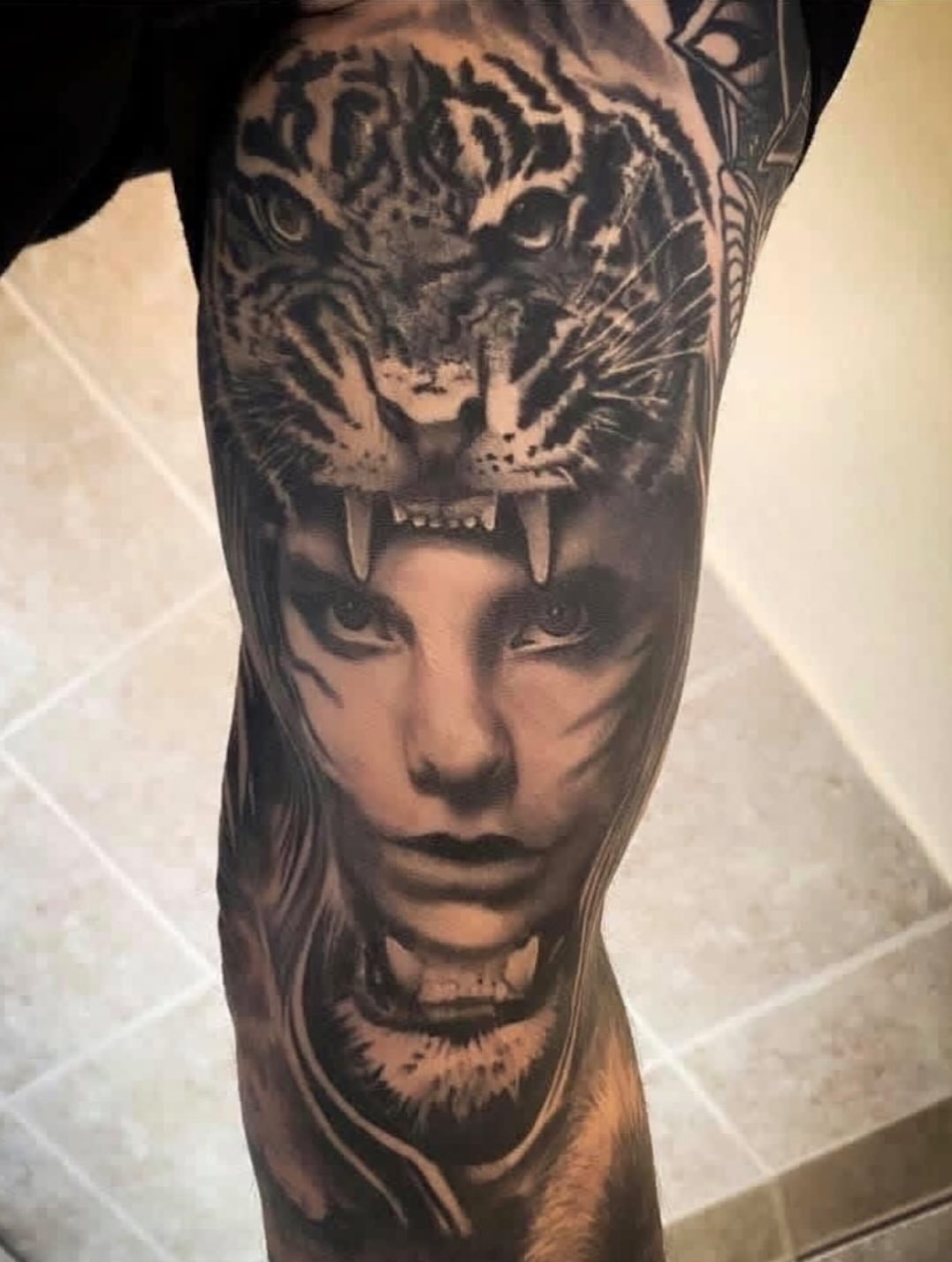 Tattoo by @lauren_tattoosart — realism, dark_realism