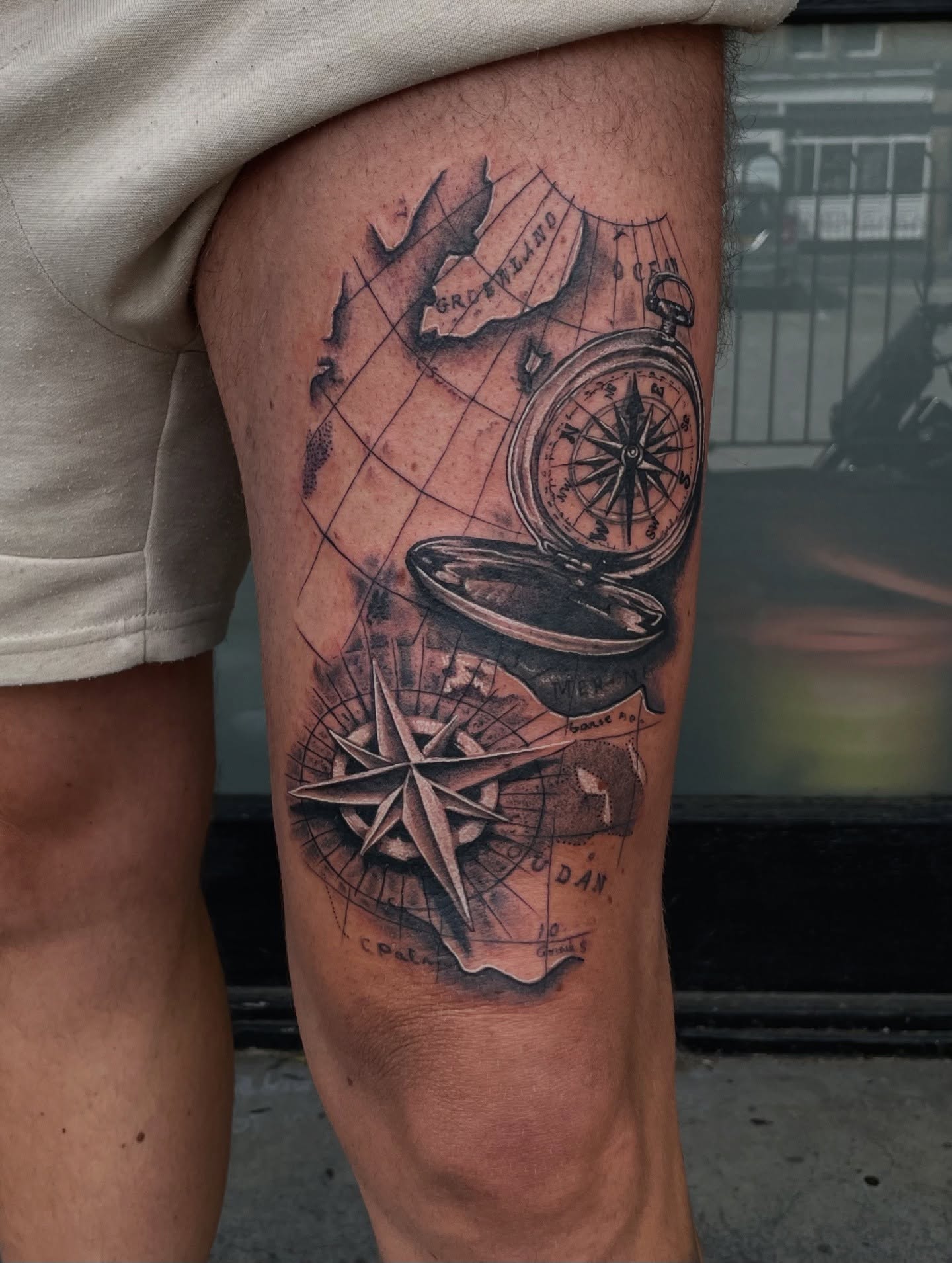 Tattoo by @doingadraw — black_and_grey, realism