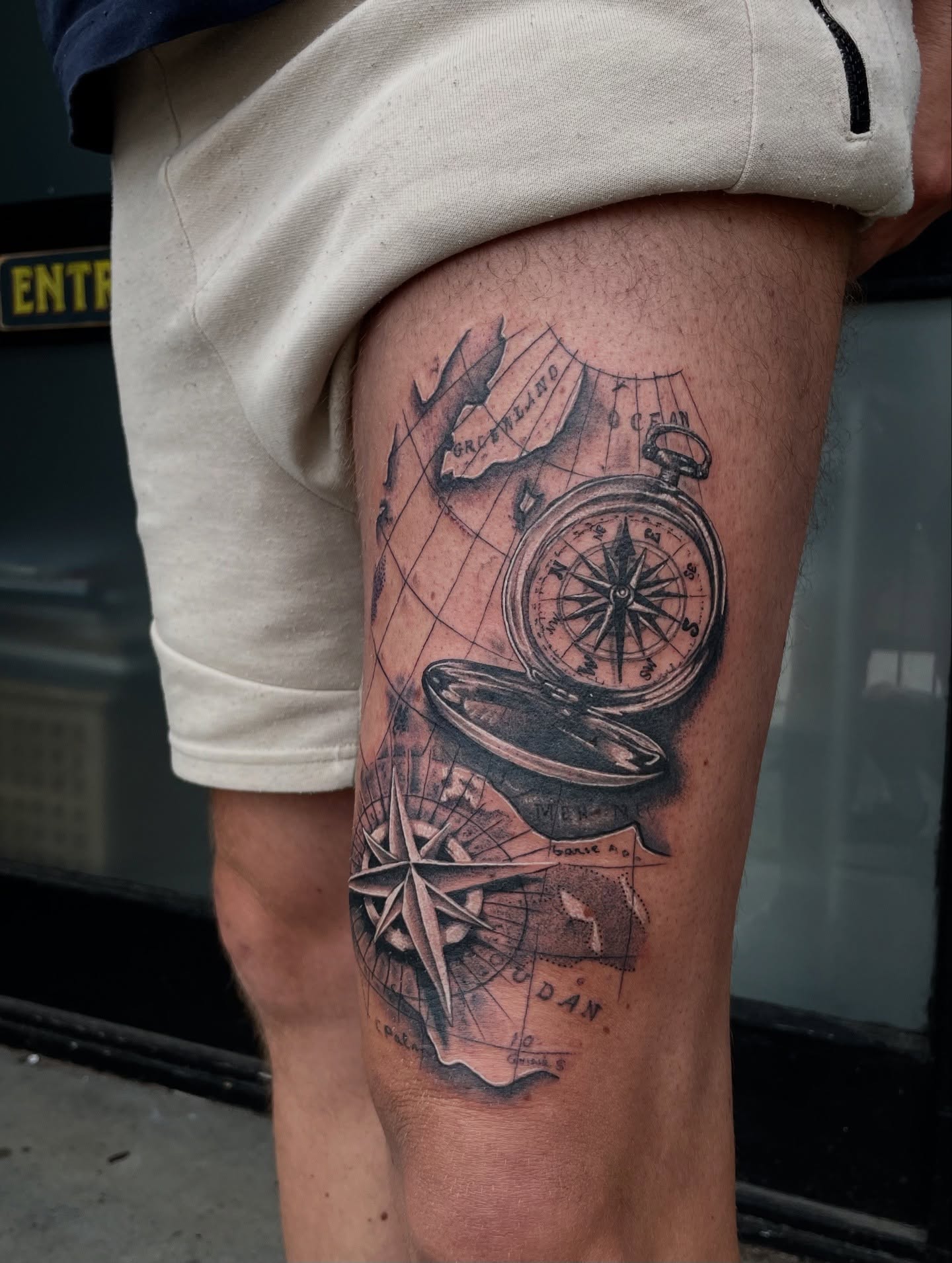 Tattoo by @doingadraw — black_and_grey, realism