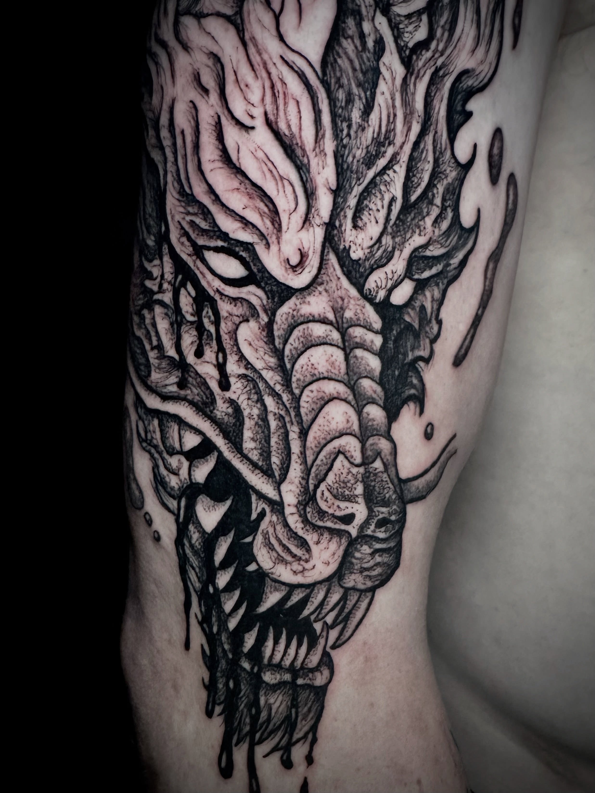 Tattoo by @crow_durany_art — dark_realism