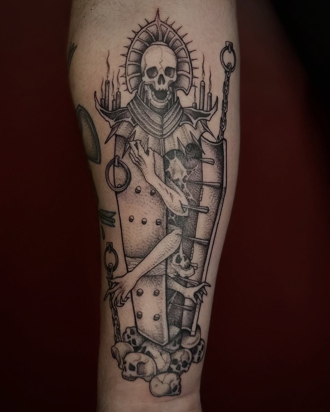 Tattoo by @racheltruskotattoos — dark_realism, blackwork