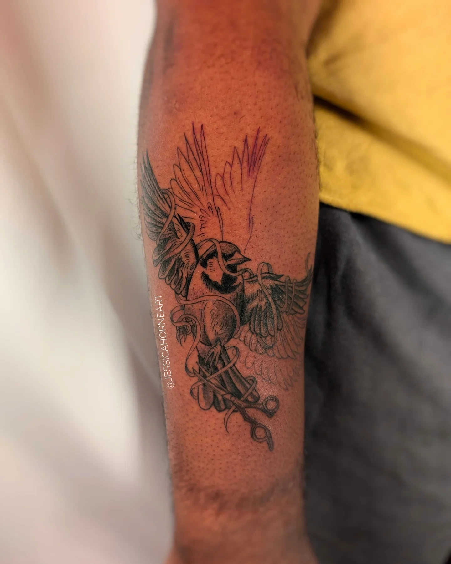 Tattoo by @jessicahorneart β black_and_grey