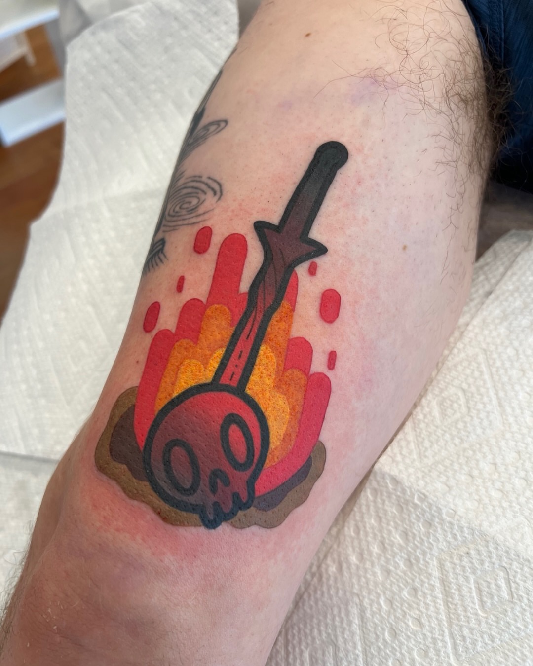 Tattoo by @mbakertattoo โ dotwork