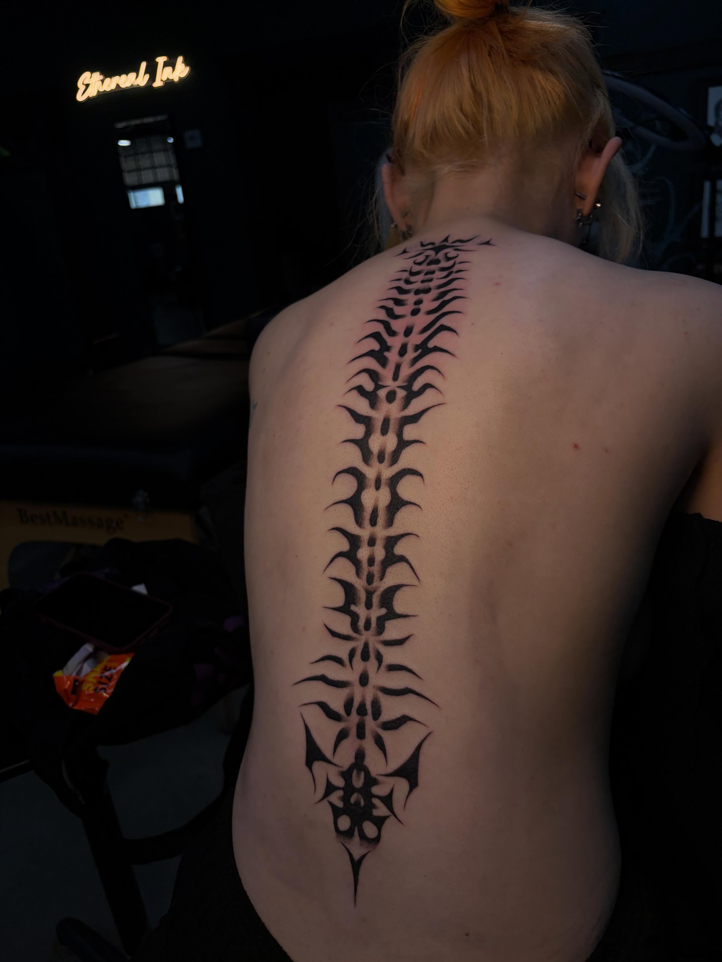 Tattoo by @sexyratpotion — tribal