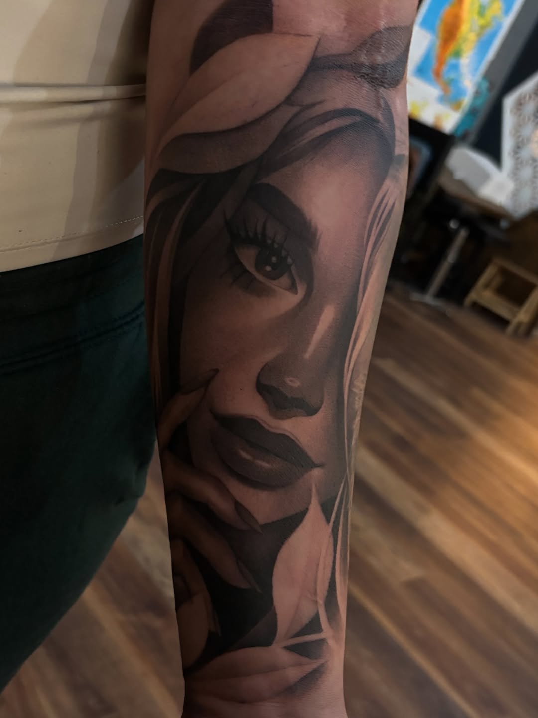 Tattoo by @icyyyris — realism, black_and_grey