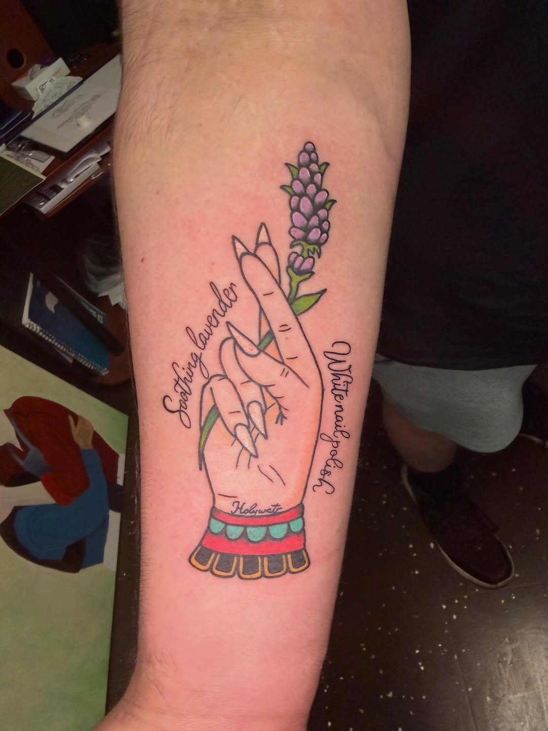 Tattoo by @dr3wmat1c_tattoos โ lettering_script, fine_line