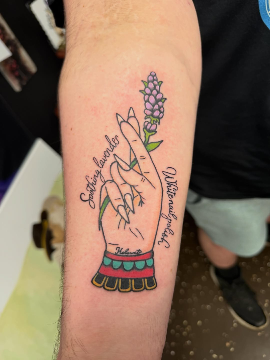 Tattoo by @dr3wmat1c_tattoos โ lettering_script, fine_line