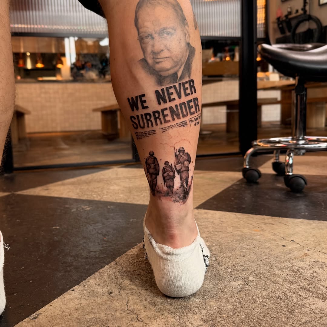 Tattoo by @aliceholdcrofttattoo — realism, lettering_script