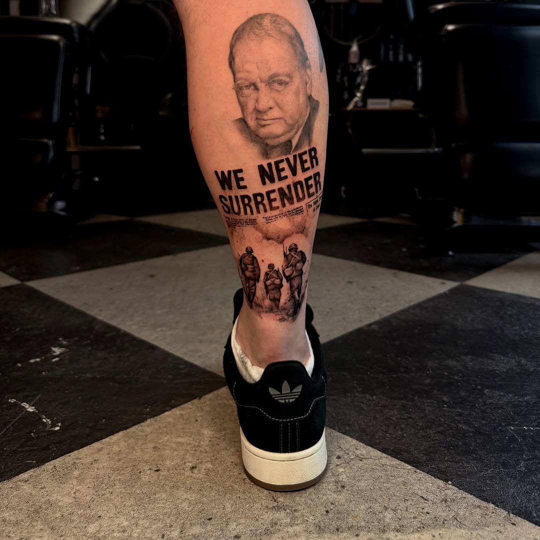 Tattoo by @aliceholdcrofttattoo — realism, lettering_script