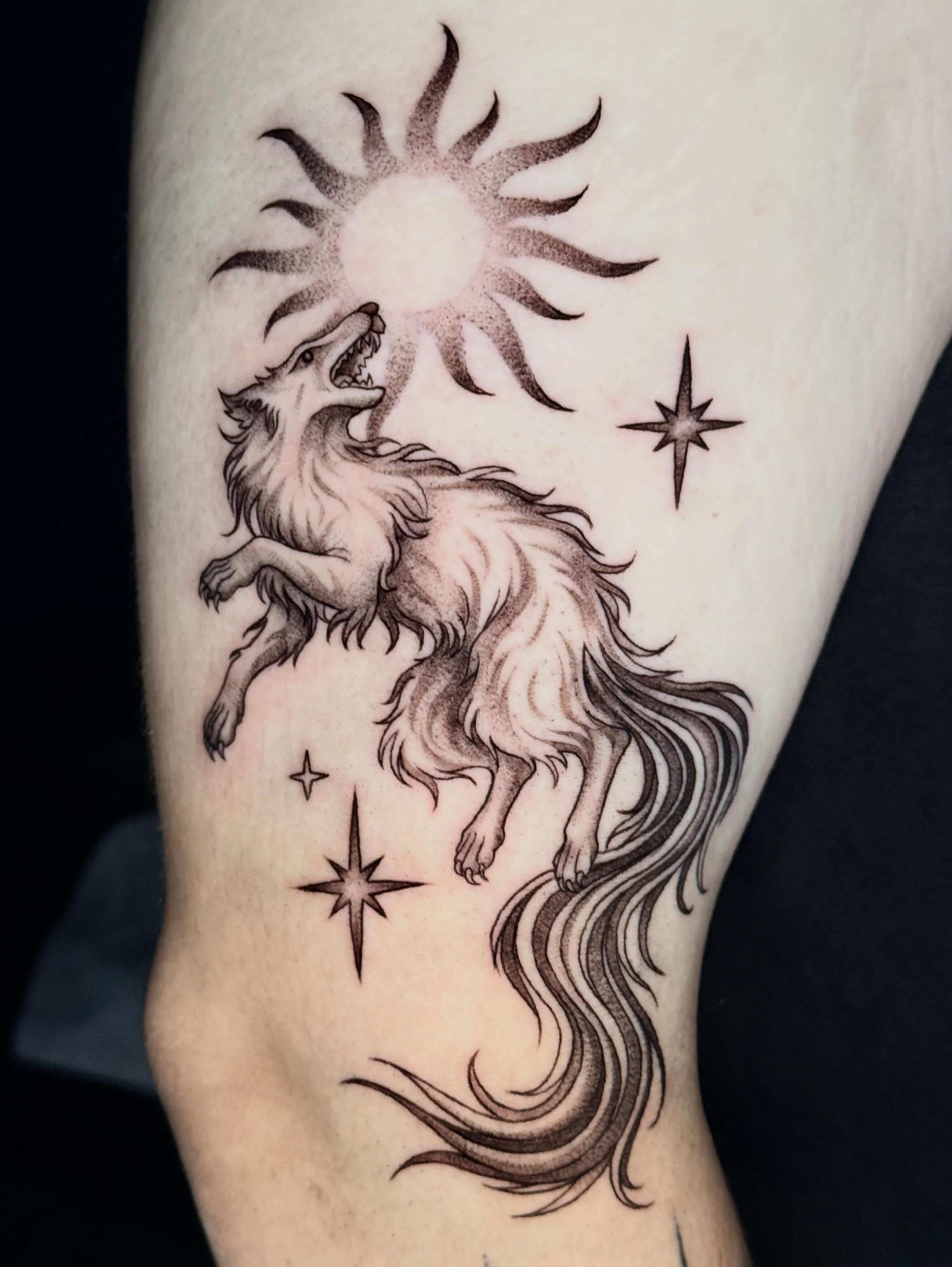 Tattoo by @miachristattoo — dotwork, realism