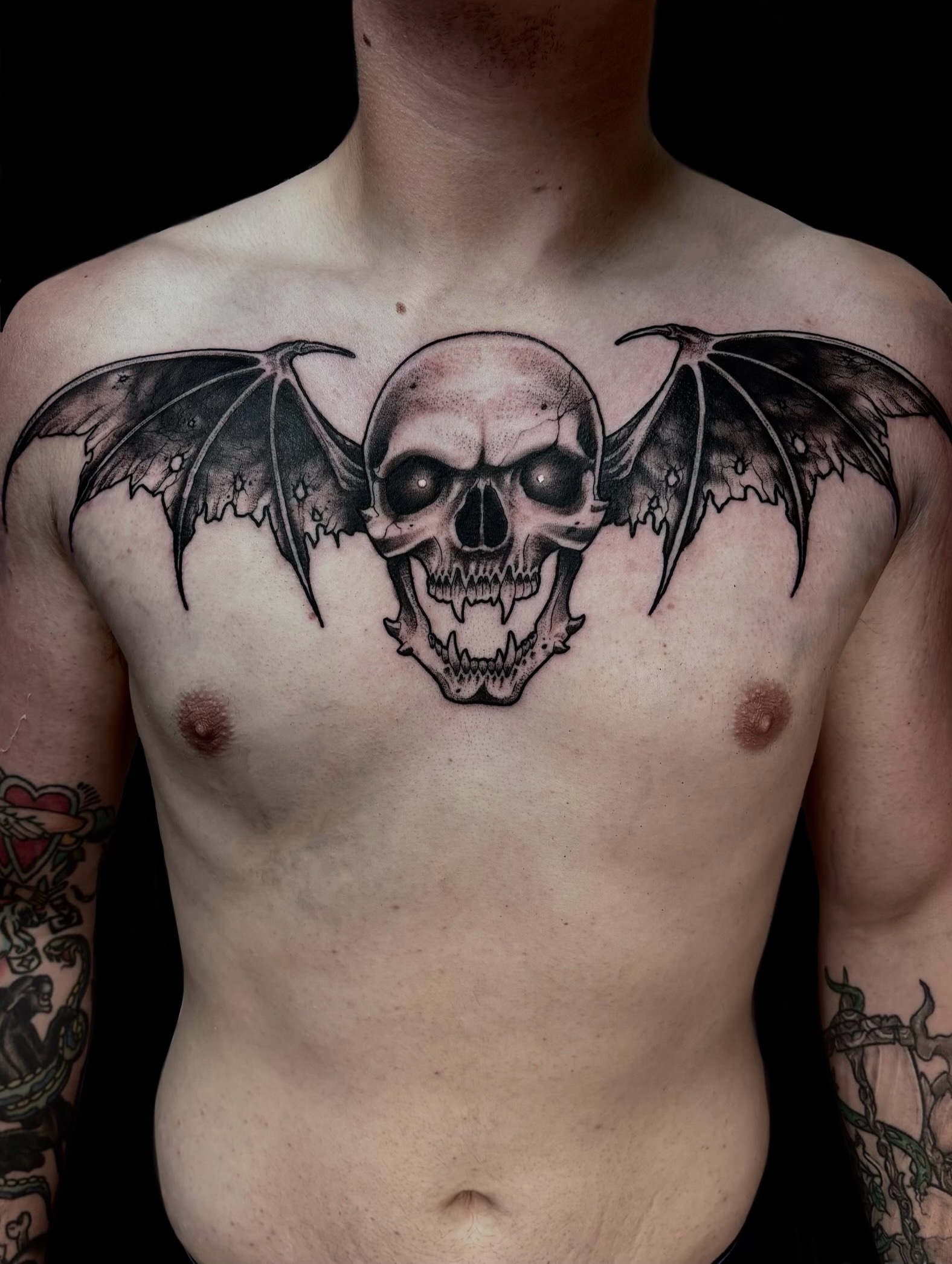 Tattoo by @katscratchtattooss — black_and_grey, realism
