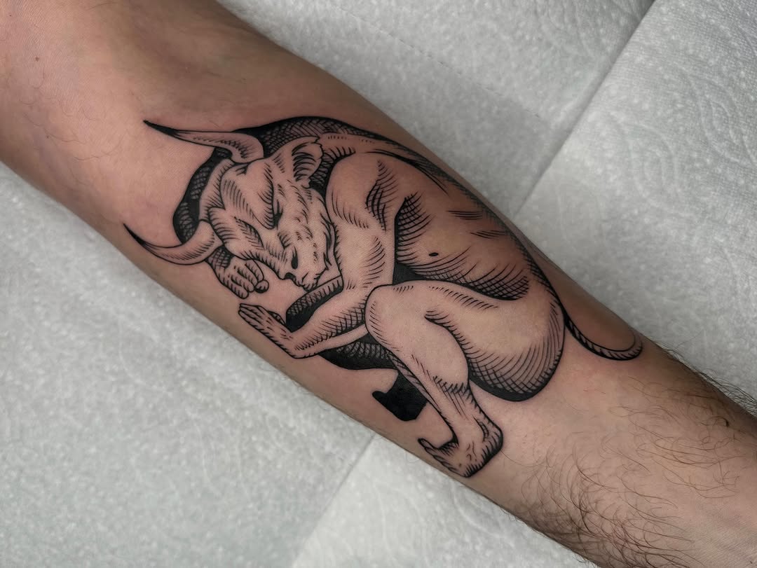 Tattoo by @fatalkatietattoo — black_and_grey, illustrative