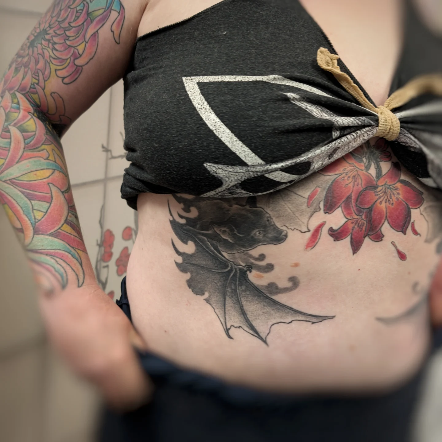Tattoo by @graffitilostpdx โ black_and_grey, geometric