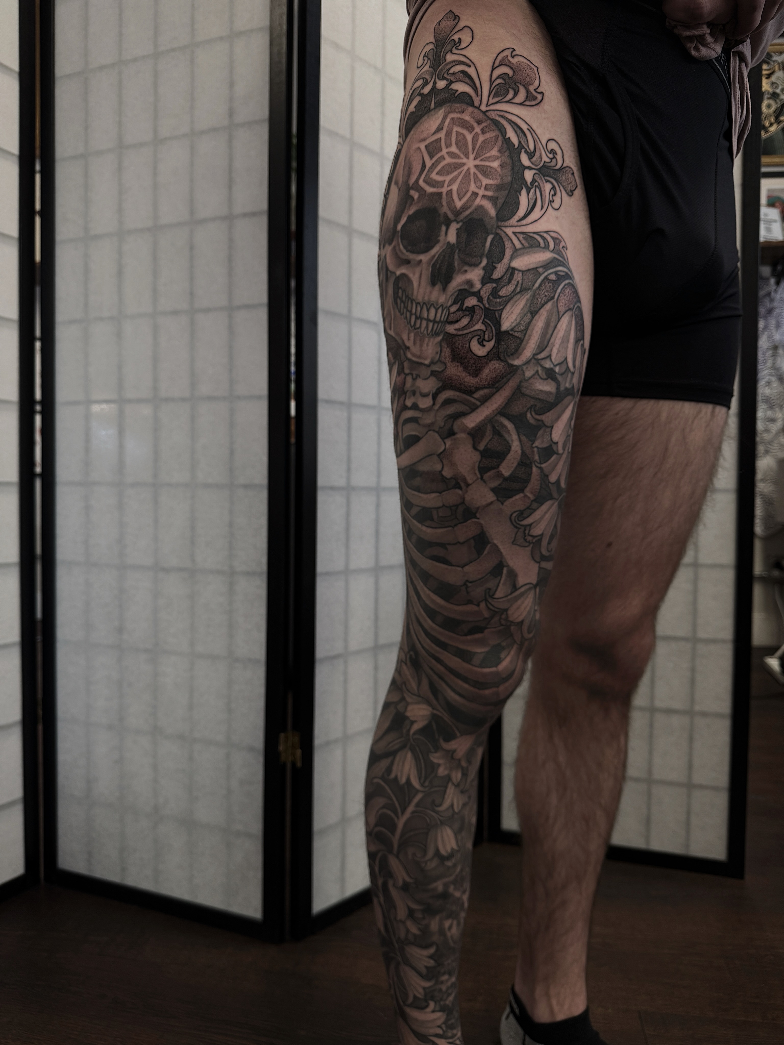 Tattoo by @tattoosbygina — black_and_grey, realism