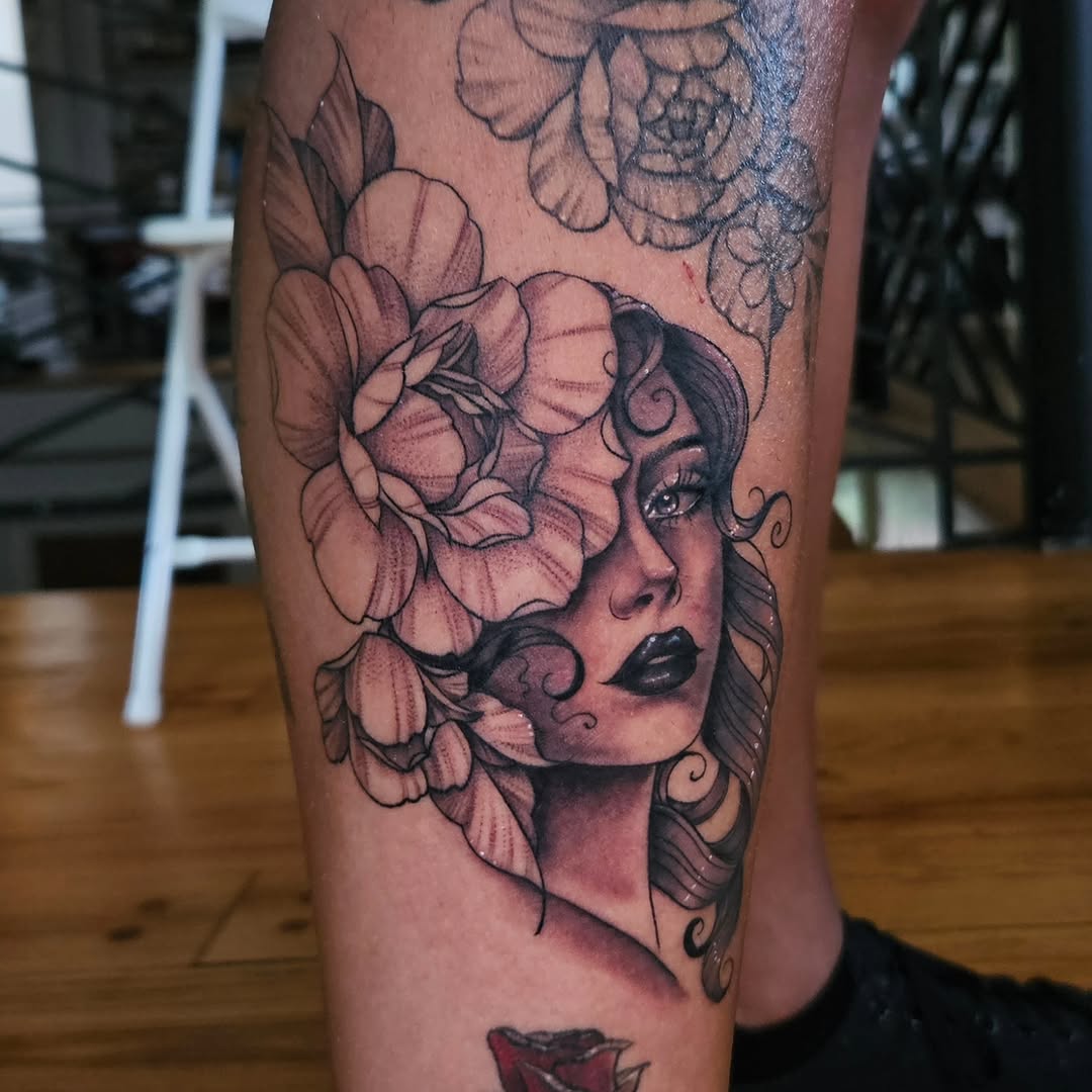 Tattoo by @courtlynblissink — realism, black_and_grey