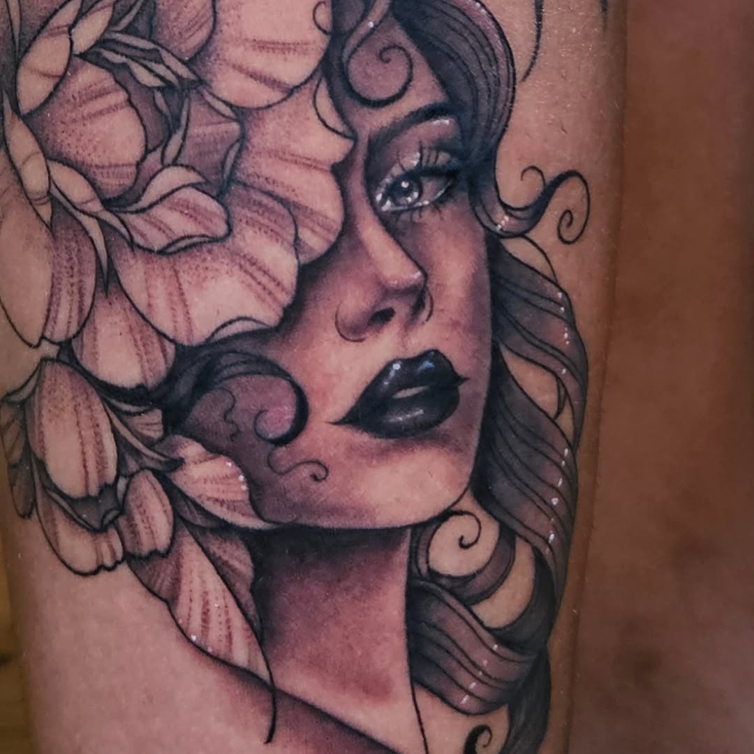 Tattoo by @courtlynblissink — realism, black_and_grey