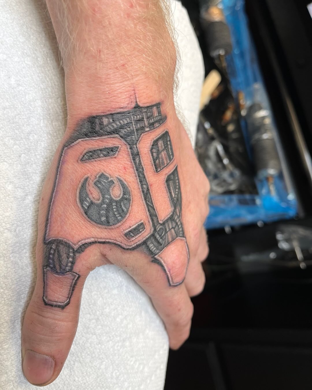 Tattoo by @vectordoe — black_and_grey