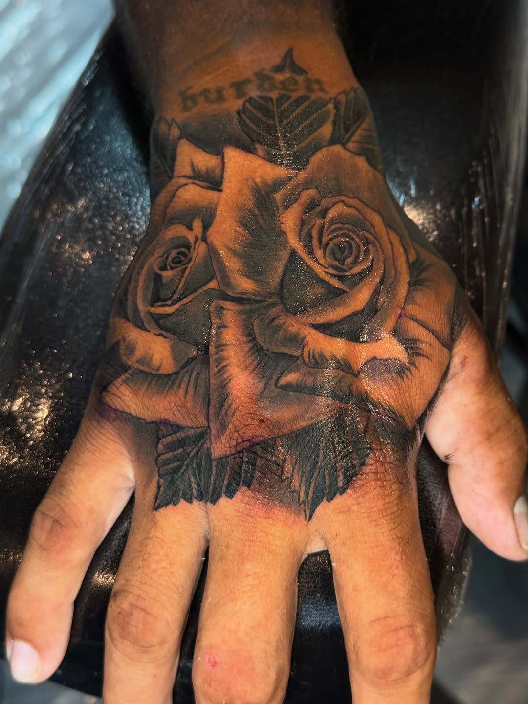 Tattoo by @iamelvistattoo — realism, black_and_grey