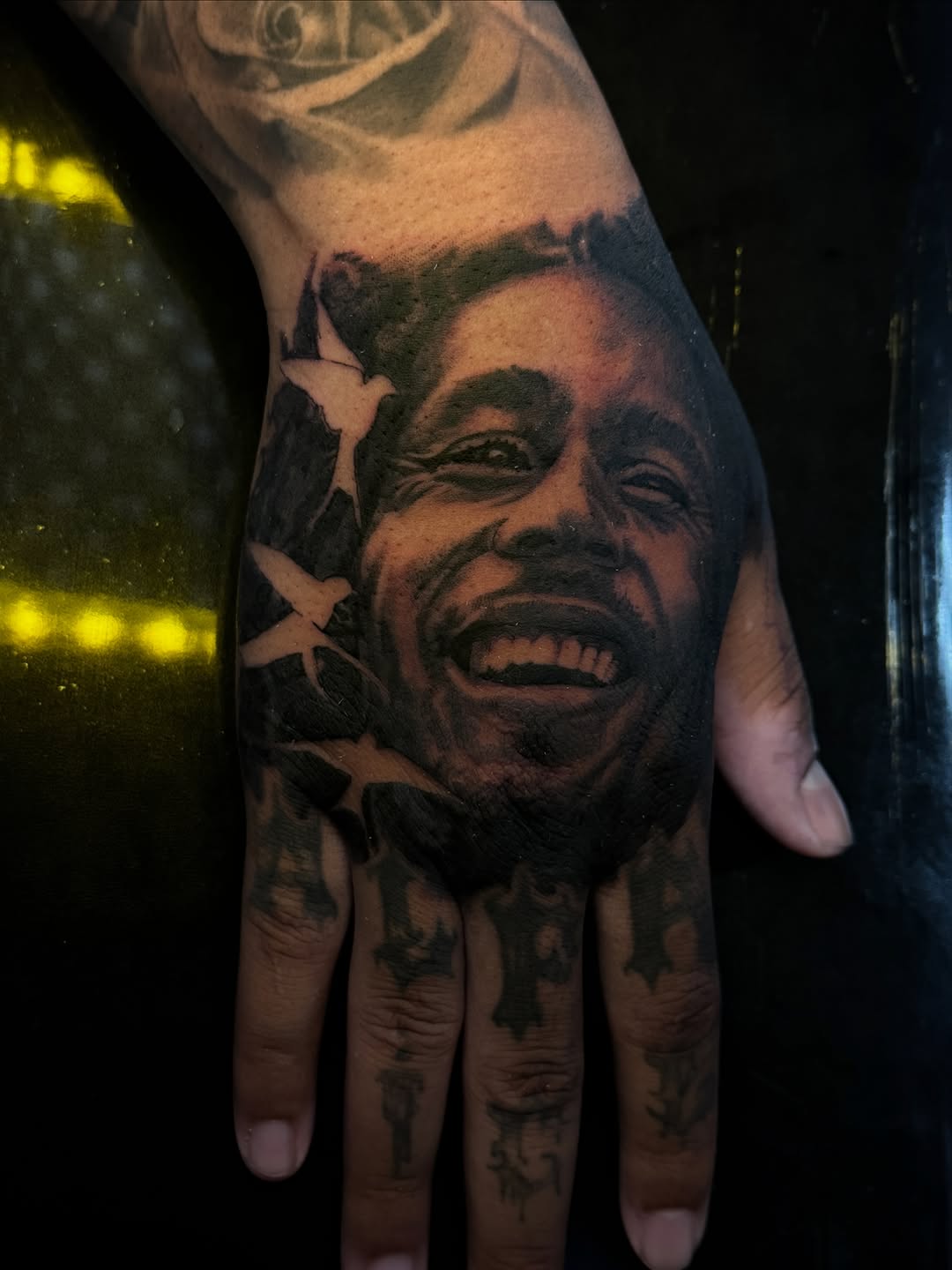 Tattoo by @iamelvistattoo — realism, black_and_grey