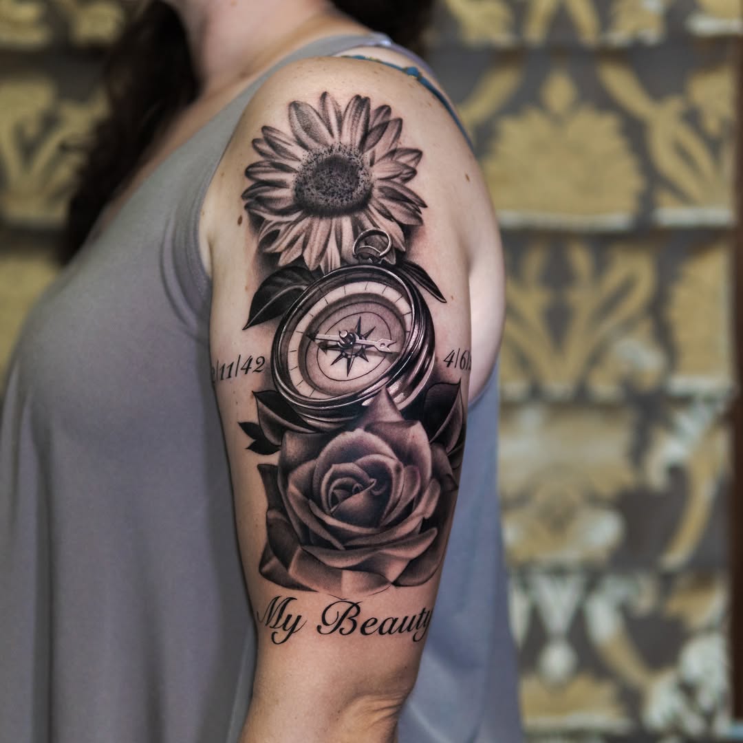 Tattoo by @dannytattoos โ realism, black_and_grey