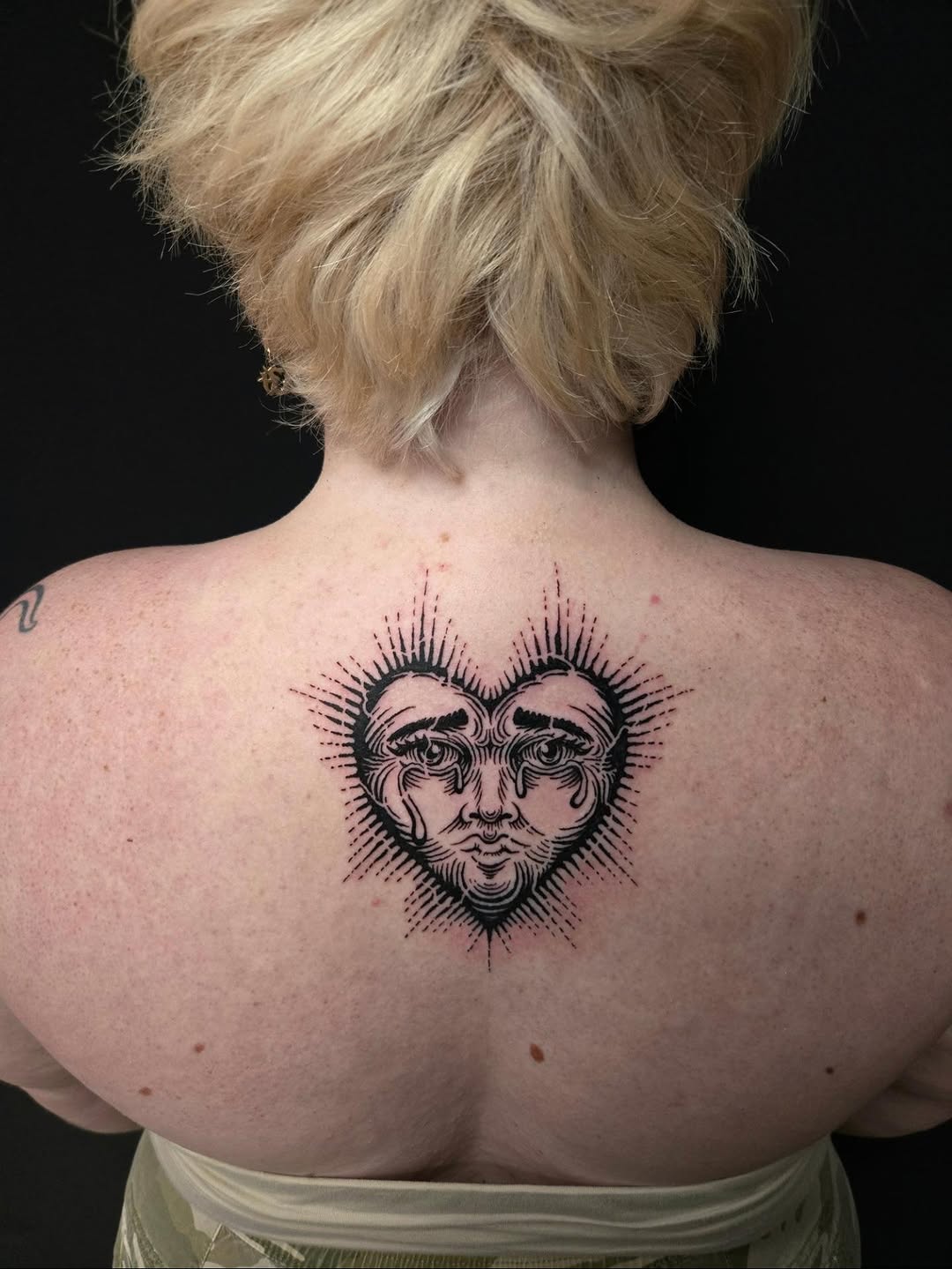 Tattoo by @pearthebeartattoo โ blackwork, illustrative