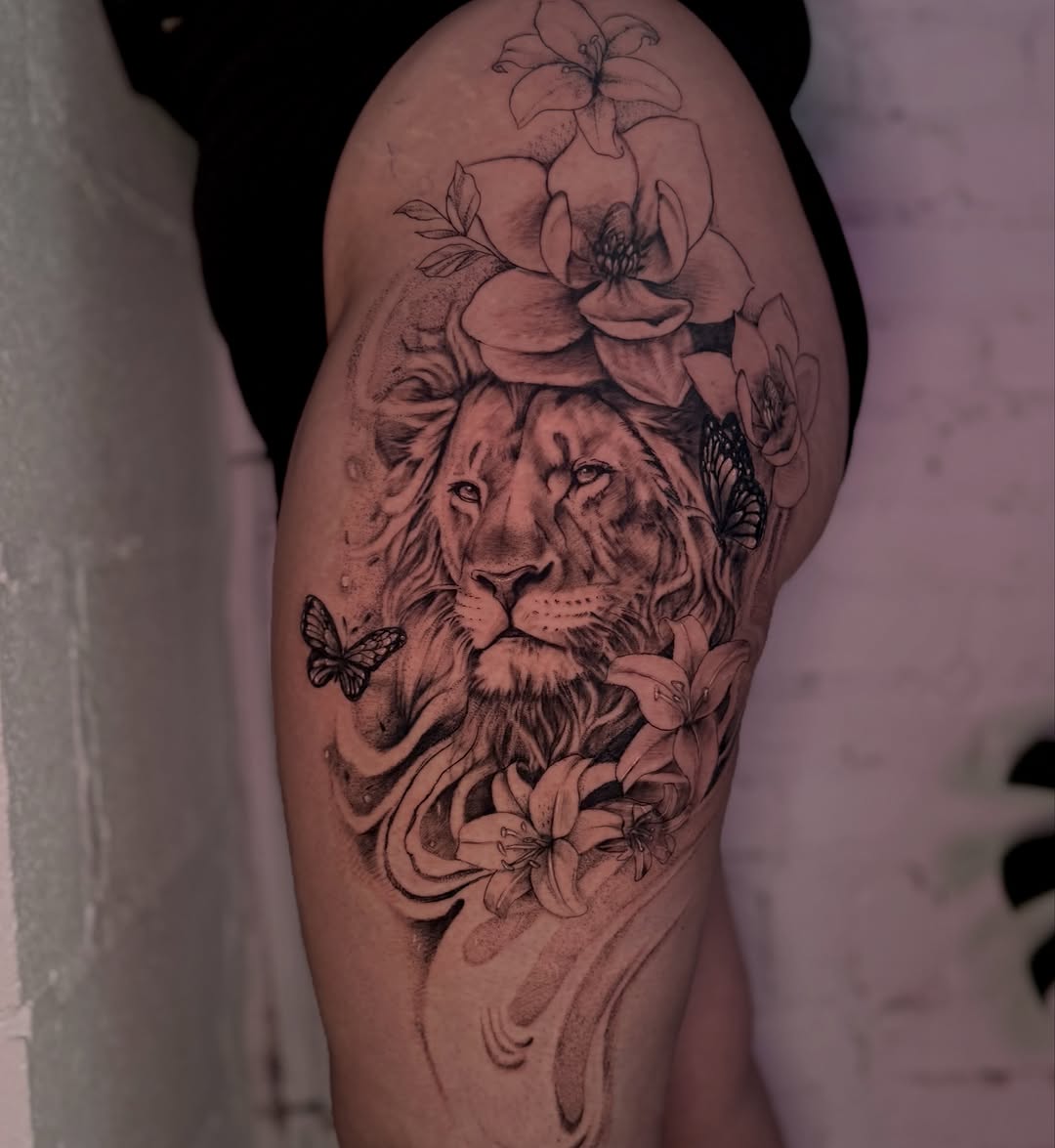 Tattoo by @asia_rene__ β realism, black_and_grey