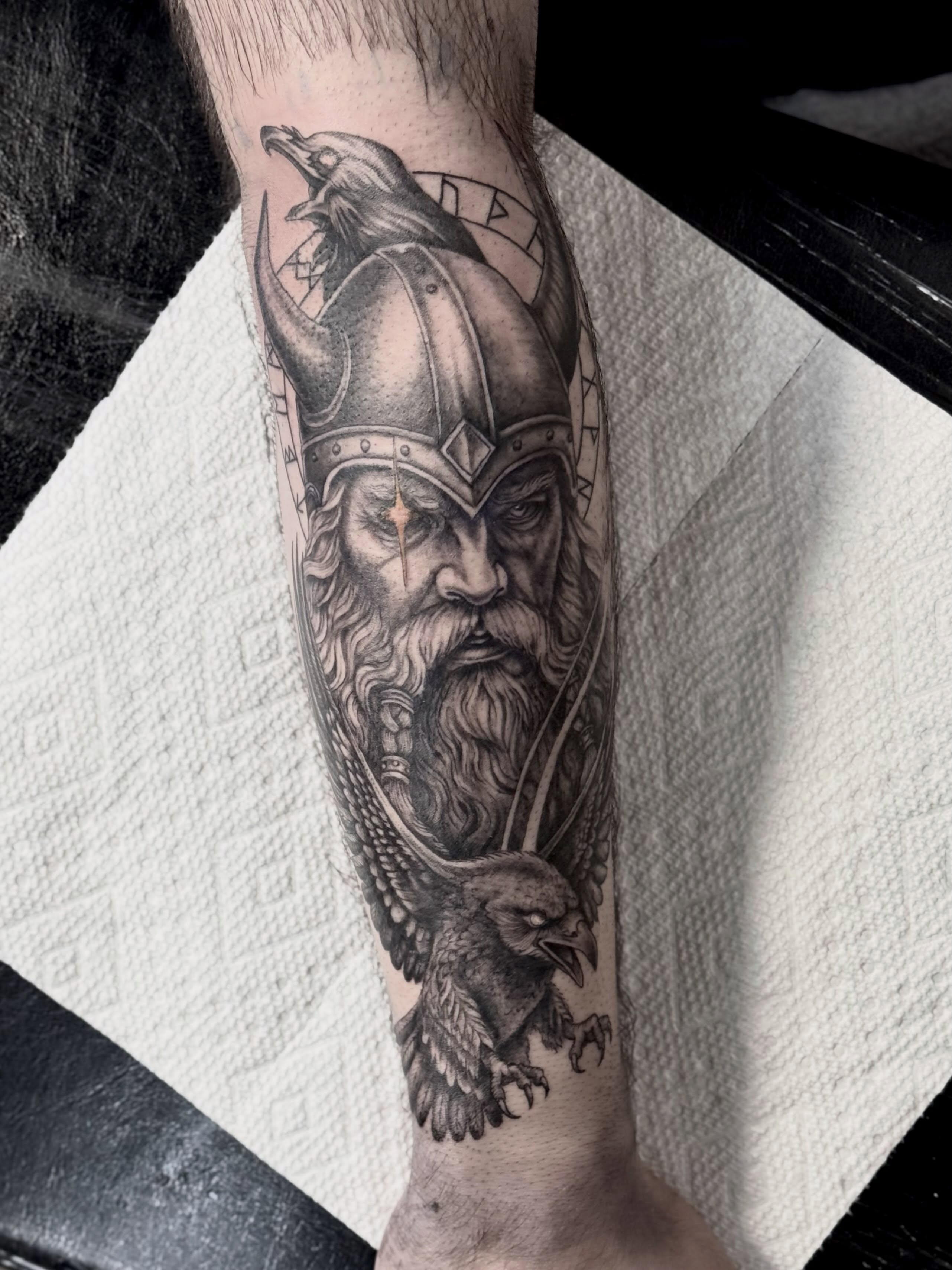 Tattoo by @carissaetattoos — black_and_grey, realism