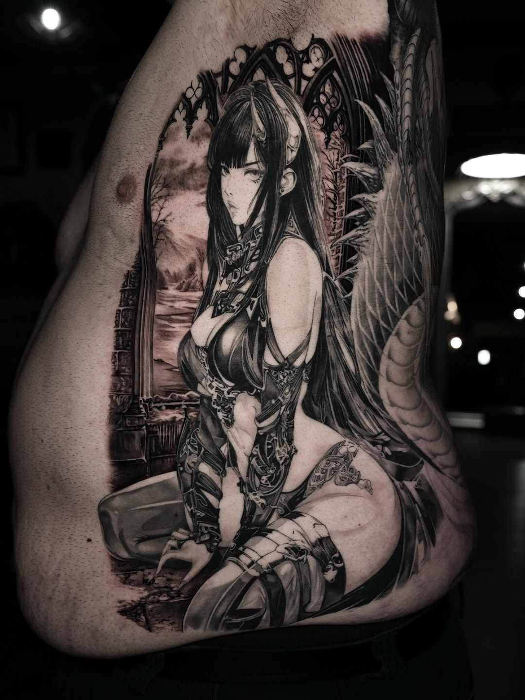 Tattoo by @brawdertattoo — realism, black_and_grey