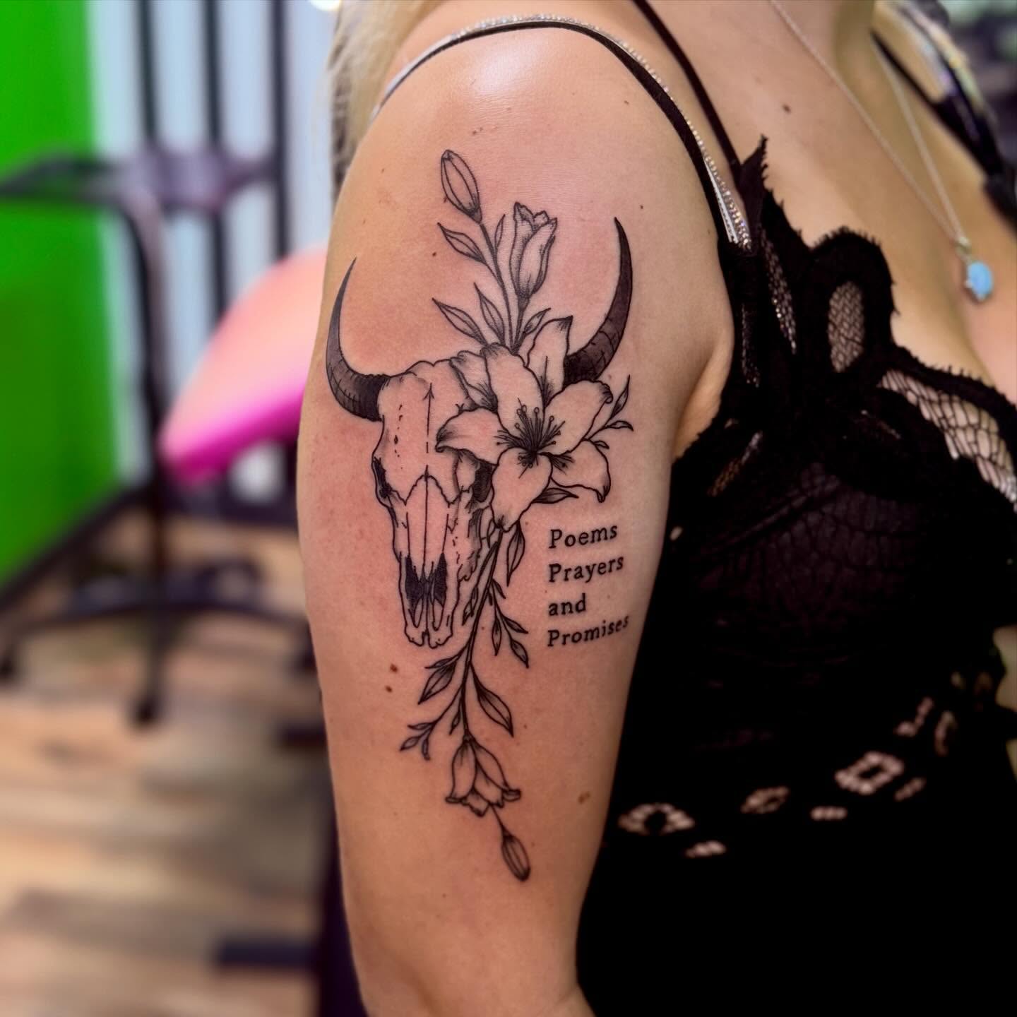 Tattoo by @batty_girl_tats — black_and_grey, realism
